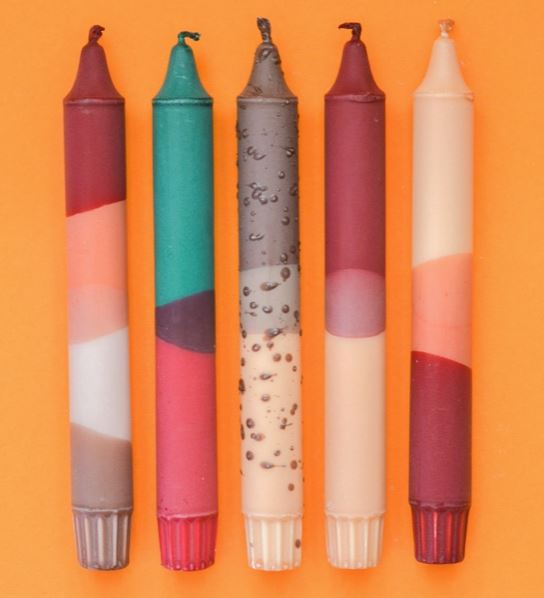 5er Set Stabkerzen "Autumn Cozy Mix" von Nordtrice